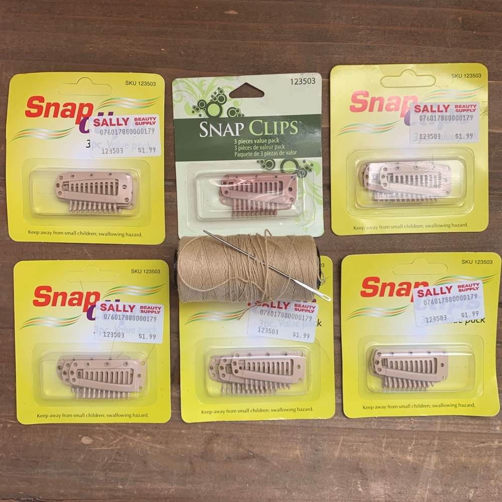 Blond/Light Brown Hair Extension Set